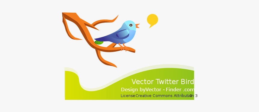 Free Vector Tweeting Bird, HD Png Download, Free Download