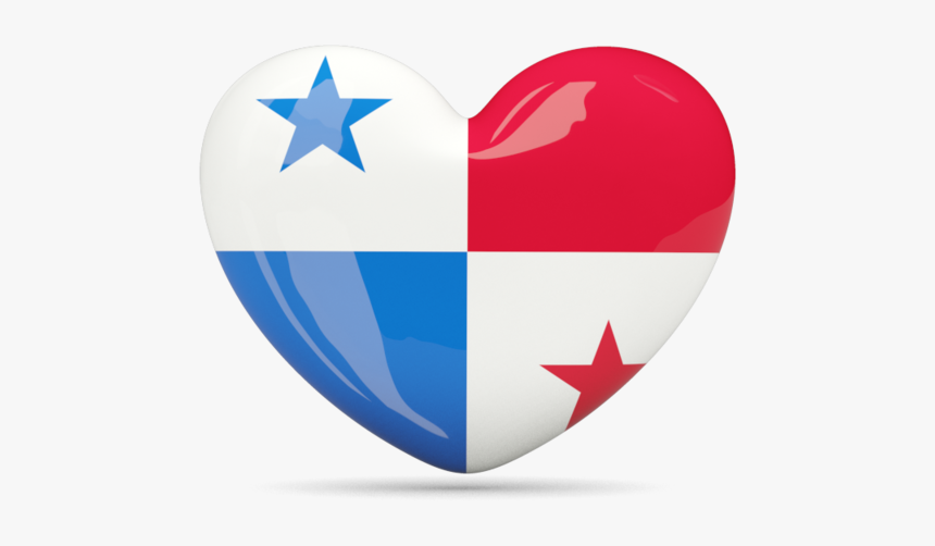 Panama Flag Free Download Png - Trinidad And Tobago Heart, Transparent Png, Free Download