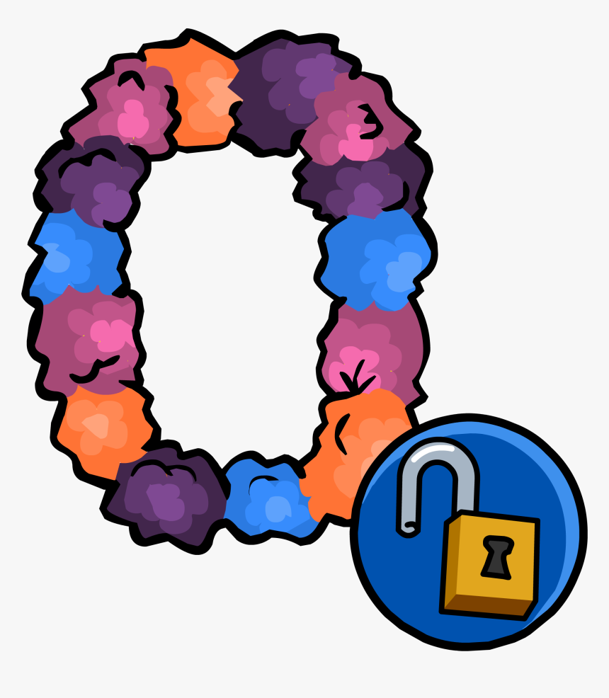 Club Sled Rewritten Wiki - Club Penguin Sunset Lei, HD Png Download, Free Download