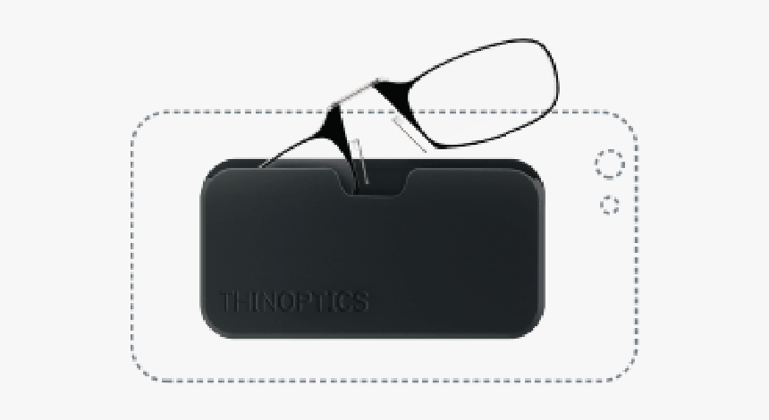 Thin Optics Reading Glasses - Thinoptics Black Pod With Glasses 2.50 D, HD Png Download, Free Download