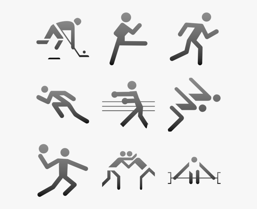 Sport Picture Black And White, HD Png Download - kindpng