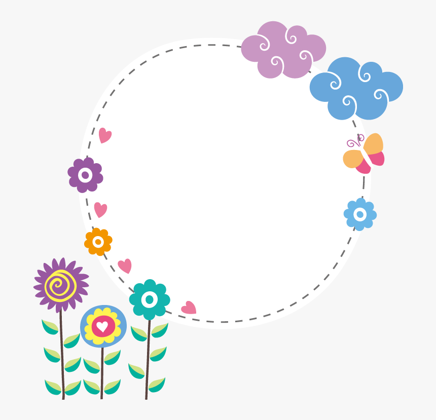 Border Vector Clouds Hq Image Free Png Clipart - Circle, Transparent Png, Free Download