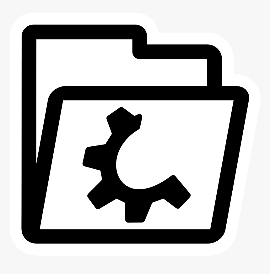 Mono Folder Closed Clip Arts - File Png Free, Transparent Png, Free Download