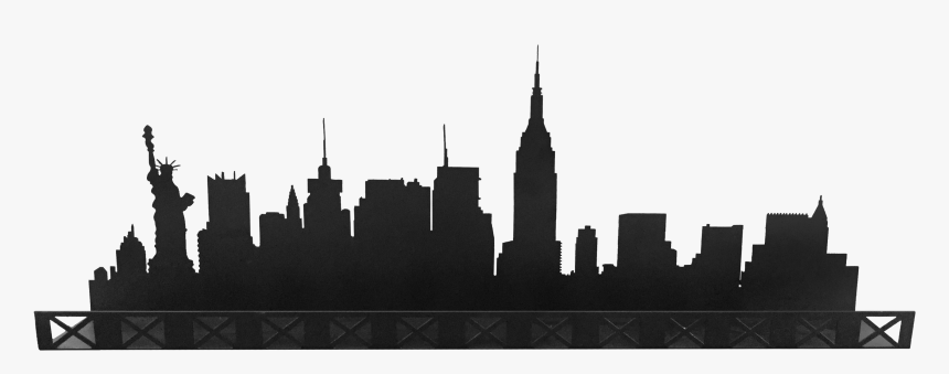 Manhattan Skyline Sticker Decal Illustration - New York Silhouette, HD Png Download, Free Download