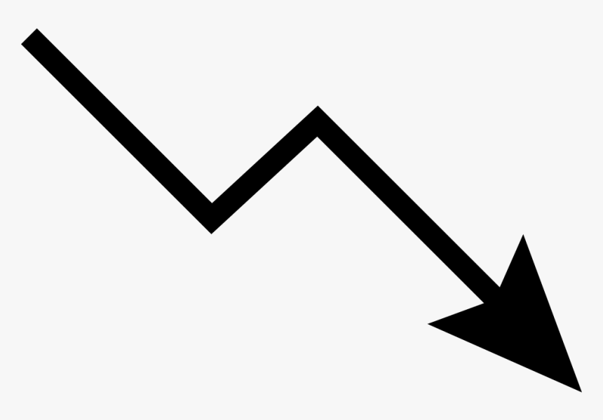 Download Long Arrow Down Arrow Down Trend Png Transparent Png Kindpng