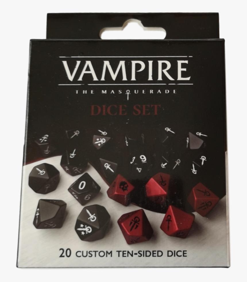 Vampire The Masquerade Dice Set 20 Custom 10-sided - Vampire The Masquerade Dice Set, HD Png Download, Free Download