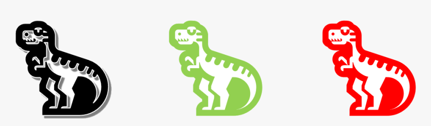 Variations Of T-rex Symbol - Animal Figure, HD Png Download, Free Download