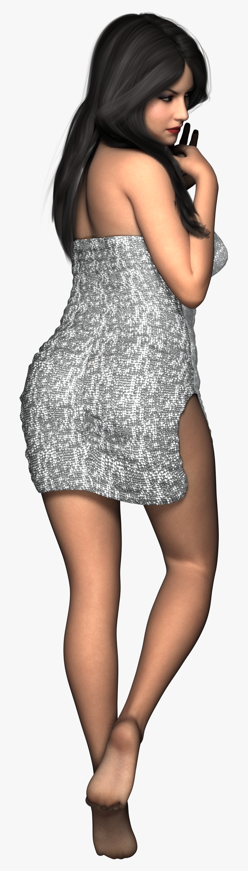 Free Female Standing Png, Transparent Png, Free Download