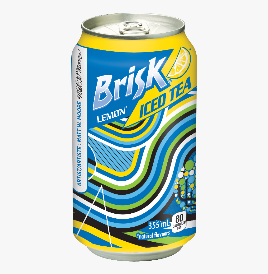 Lipton Brisk Iced Tea 24/355ml - Iced Tea Can Png, Transparent Png, Free Download