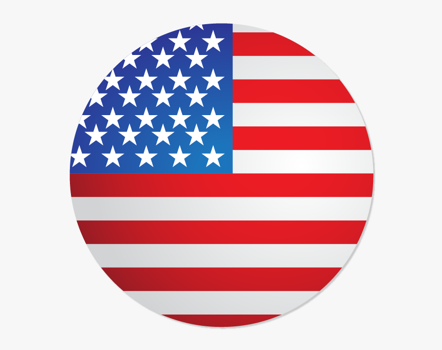 Us Flag In Circle - American Flag In A Circle, HD Png Download - kindpng