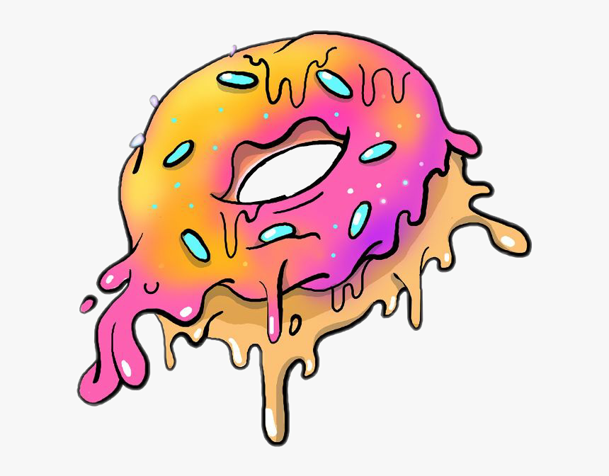 #grimeart #grime #doughnut - Grime Art Food Png, Transparent Png, Free Download