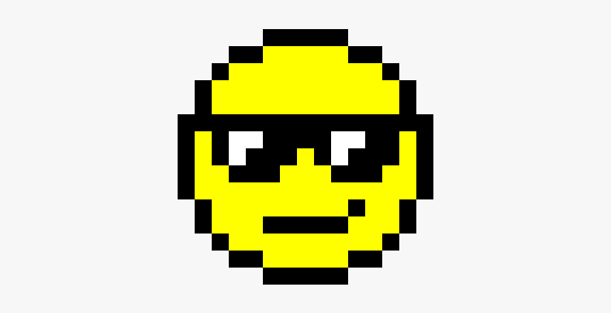 Sunglasses Emoji Pixel Art Hd Png Download Kindpng