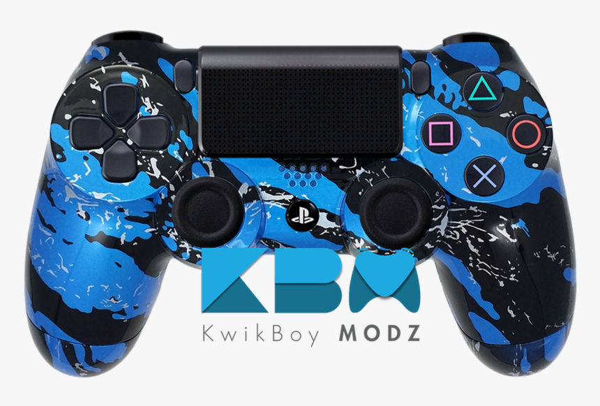 Ps4 Camouflage Controller Blue, HD Png Download, Free Download