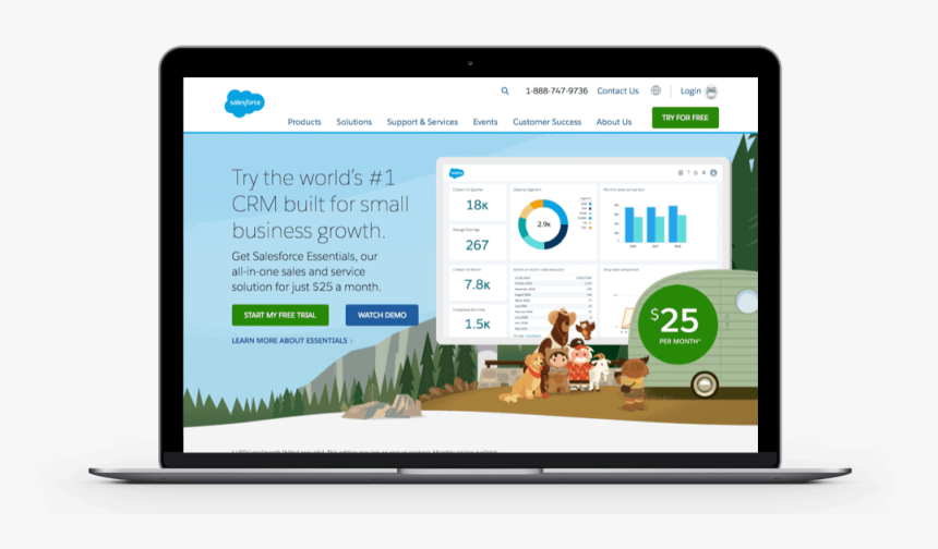 Salesforce Laptop, HD Png Download, Free Download