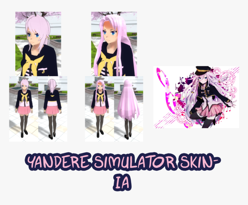 Yandere Simulator Skin Ia , Png Download - Yandere Simulator Skin Ia, Transparent Png, Free Download