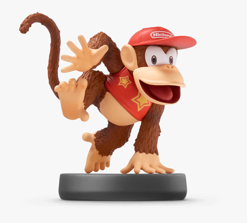 Transparent Diddy Kong Png - Super Smash Bros Amiibo Diddy Kong, Png Download, Free Download