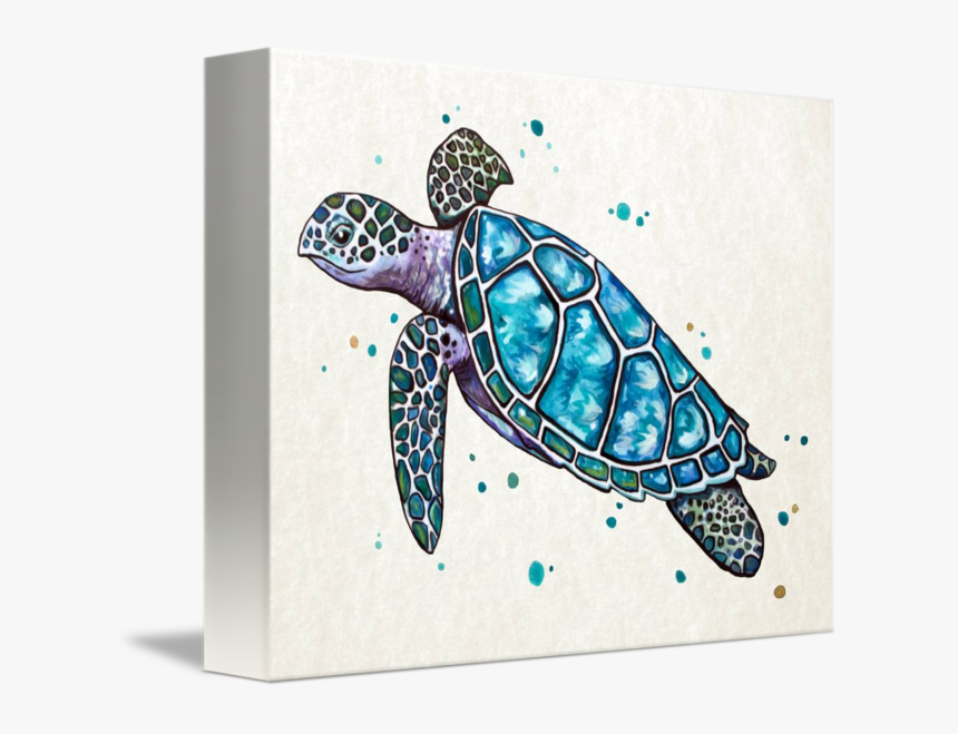 Sea Turtle In Watercolor - Turtle Watercolor, HD Png Download, Free Download