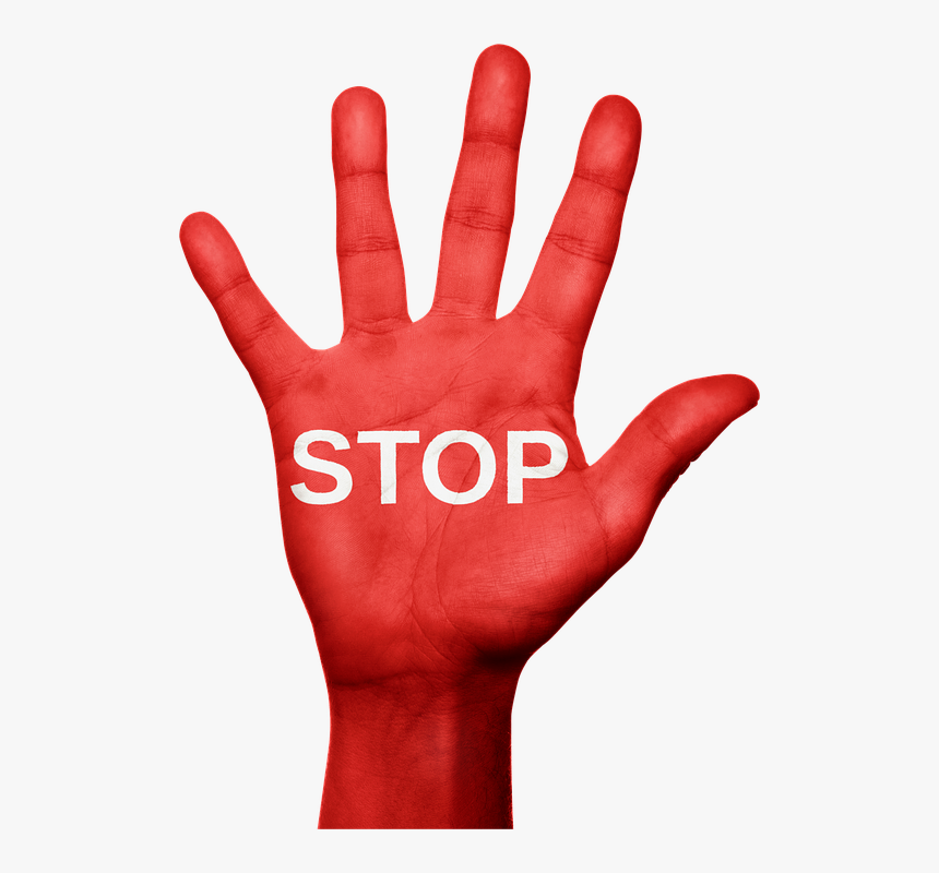 No, Stop, Negative, Emotion, Anger, Frustration, Hand - Underage Drinking Transparent, HD Png Download, Free Download