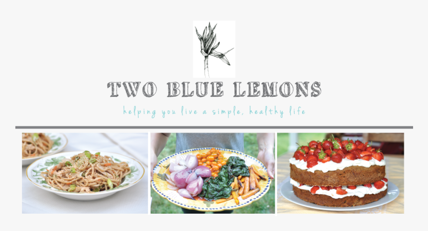 Two Blue Lemons - Food Blog Header, HD Png Download, Free Download