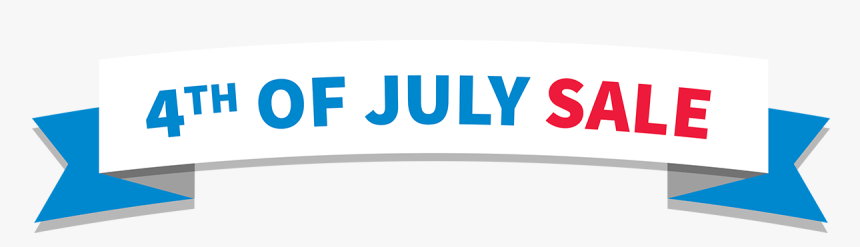 4th Of July Sale Ribbon - Signage, HD Png Download, Free Download