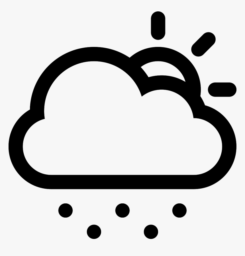 Cloud Snow Sun Comments - Cloud Lightning Icon Png, Transparent Png, Free Download