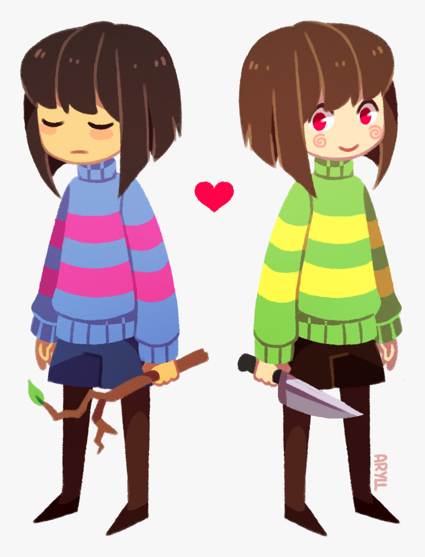 Frisk Y Chara Undertale Hd Png Download Kindpng