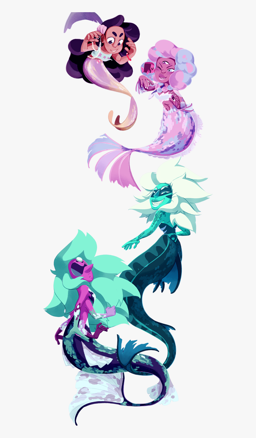 Steven Universe As Mermaids, HD Png Download, Free Download