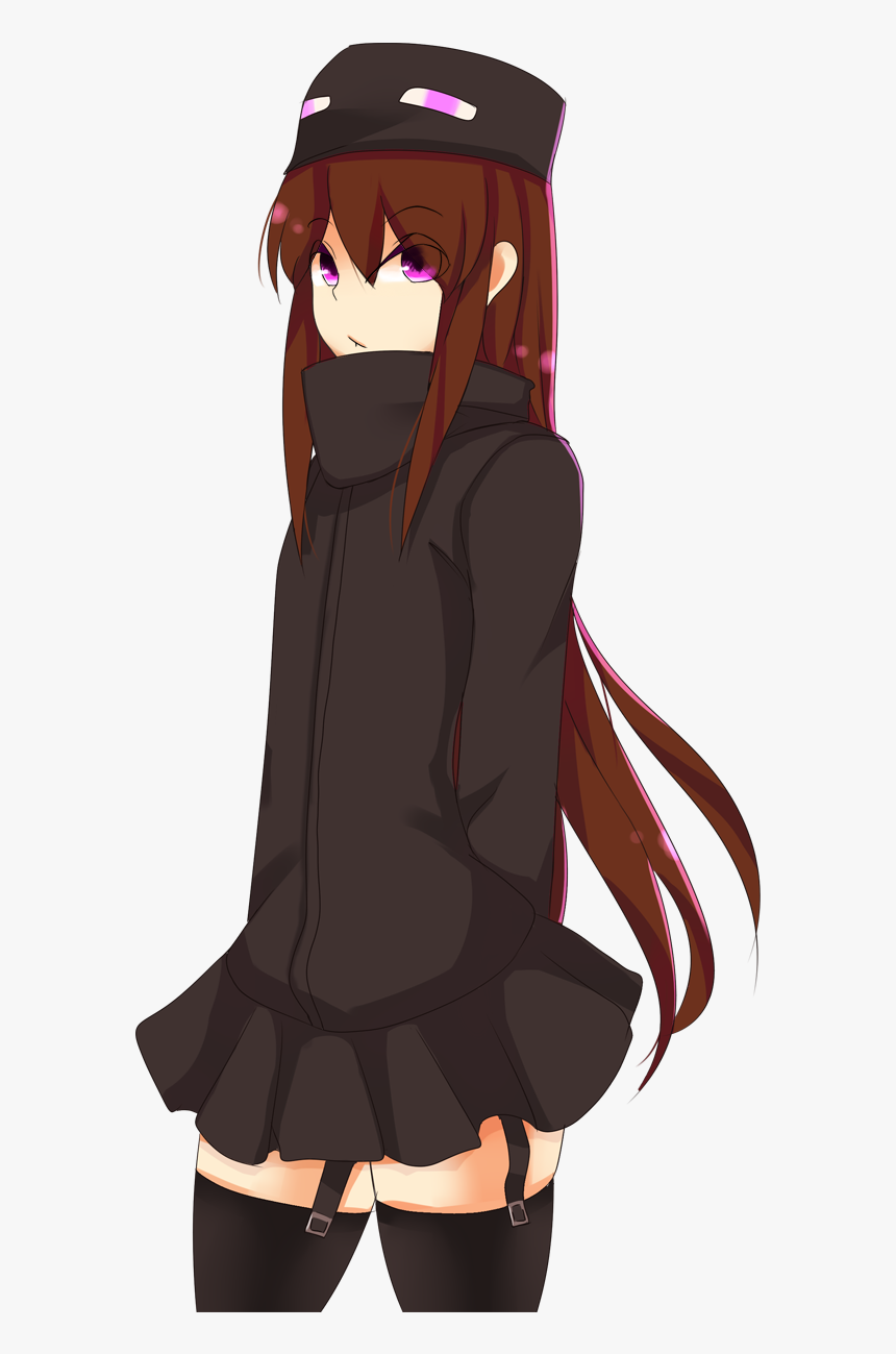 Everything Enderman Of D00m Minecraft Anime Enderwoman Hd Png Download Kindpng 8022