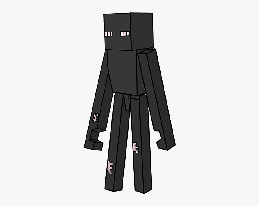 How To Draw Enderman From Minecraft - Iron, HD Png Download, Free Download