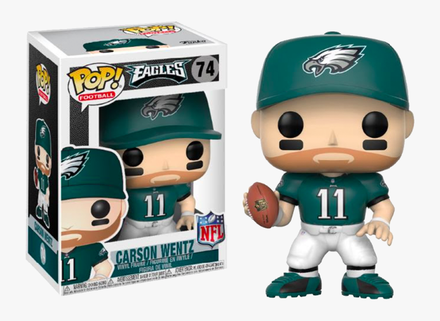 Funko Pop Vinyl Nfl - Carson Wentz Funko Pop, HD Png Download, Free Download