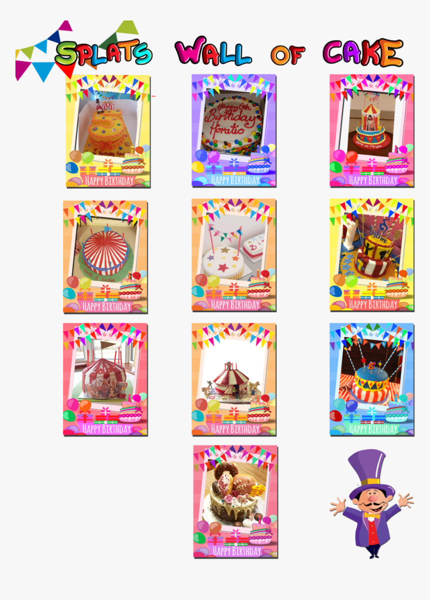 Circus Birthday Cakes Splats Entertainment Newest March, HD Png Download, Free Download