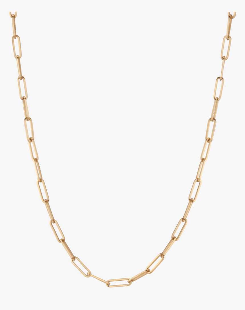 Large Chain Necklace - Multi 10k Station Necklace, HD Png Download, Free Download