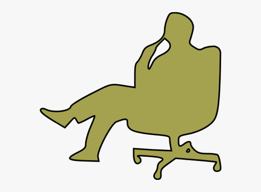 Man In Chair Thinking Clipart - Thinking Clip Art, HD Png Download, Free Download