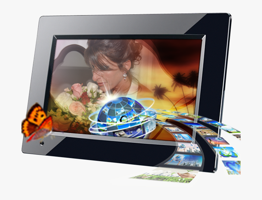 Digital Photo Frame - Led-backlit Lcd Display, HD Png Download, Free Download