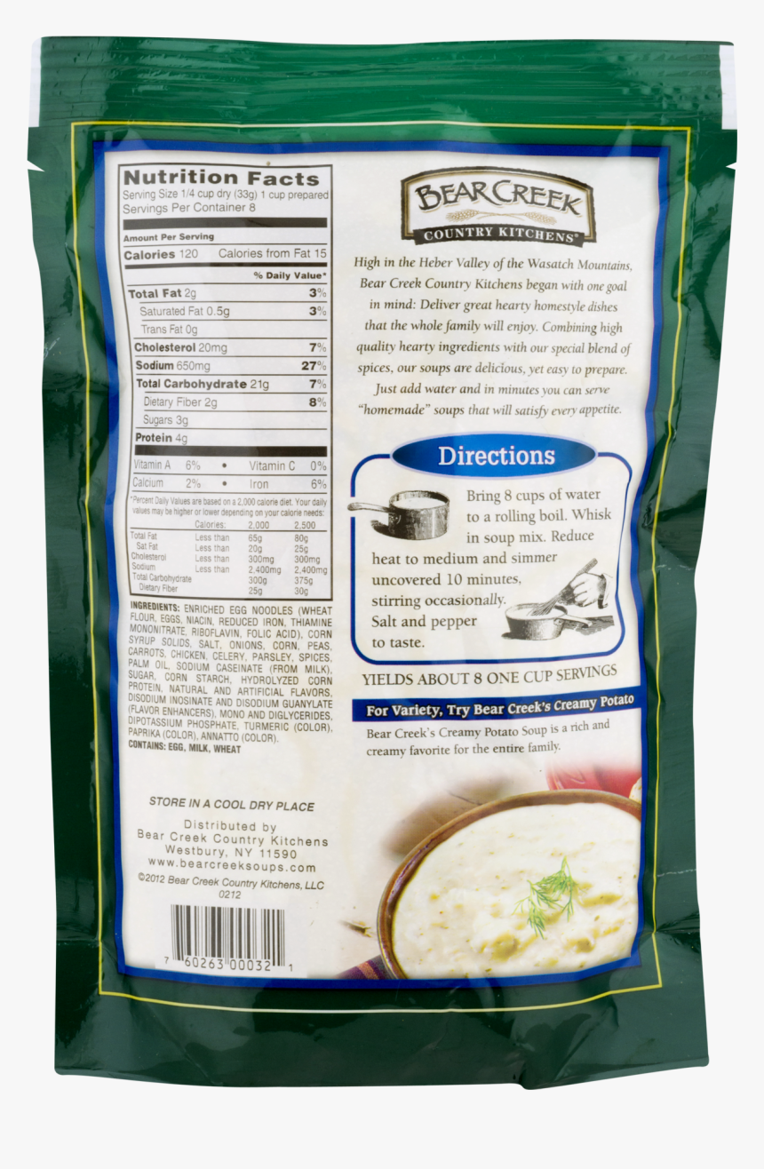 Bear Creek Chicken Noodle Soup, HD Png Download, Free Download