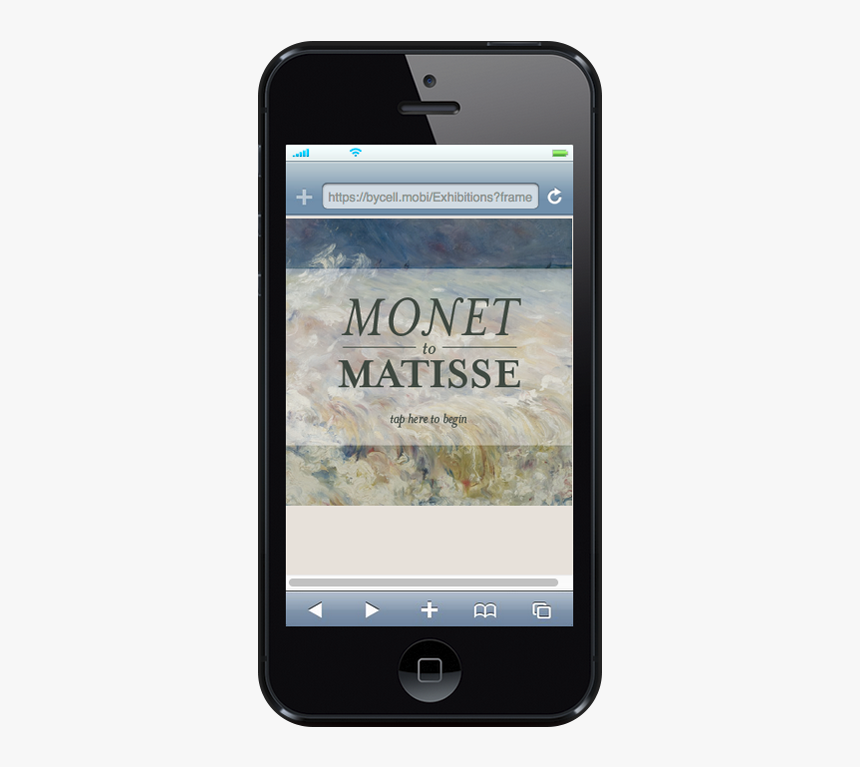 Monet To Matisse Exhibit Via Smartphone Tour - Mobile Phone, HD Png Download, Free Download