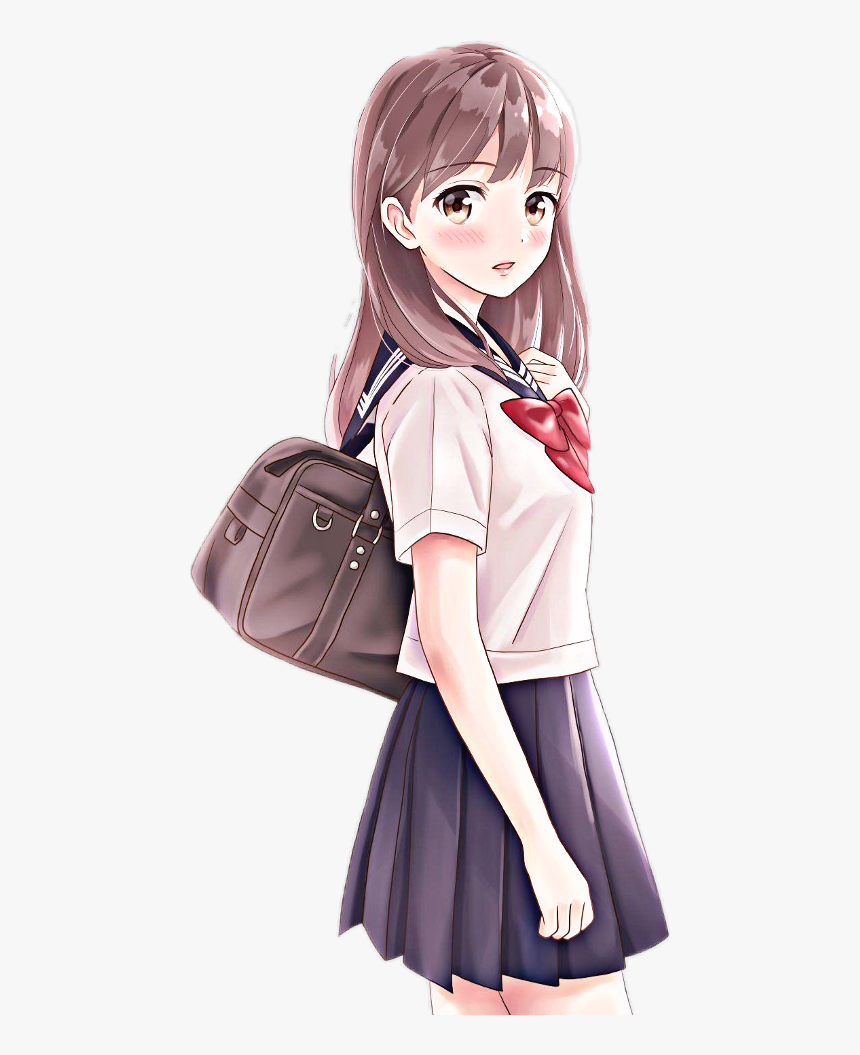 anime girl walking