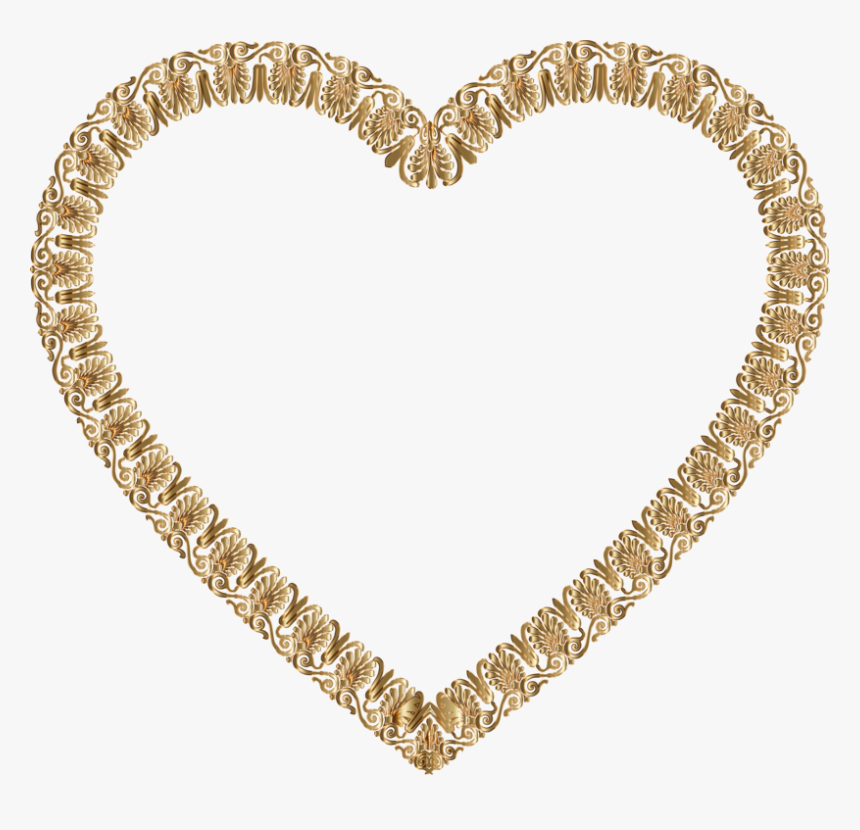 Heart,jewellery,chain - Heart Frame No Background, HD Png Download, Free Download