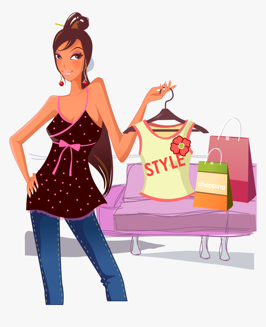 Fashion Clipart Fashion Girl - Fashion Girl Clipart Png, Transparent Png, Free Download