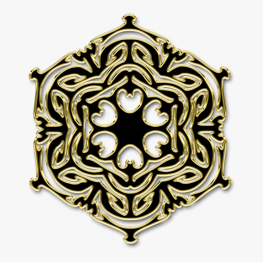 Mandala Floral Pattern Gold Free Photo - Circle, HD Png Download, Free Download