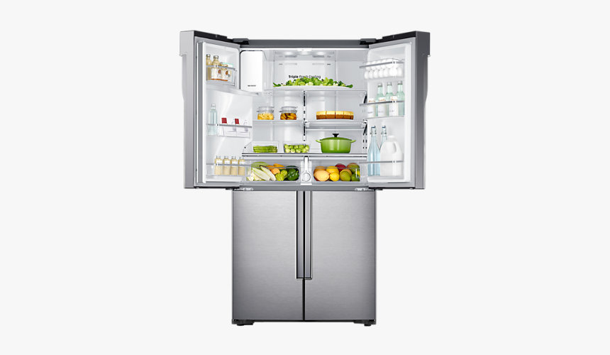 French Door Refrigerator Samsung, HD Png Download, Free Download