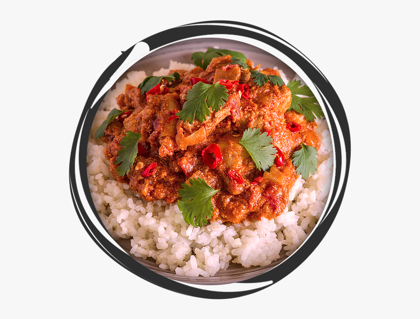 Indian Chicken Curry And White Rice - Вкусные Блюда, HD Png Download, Free Download