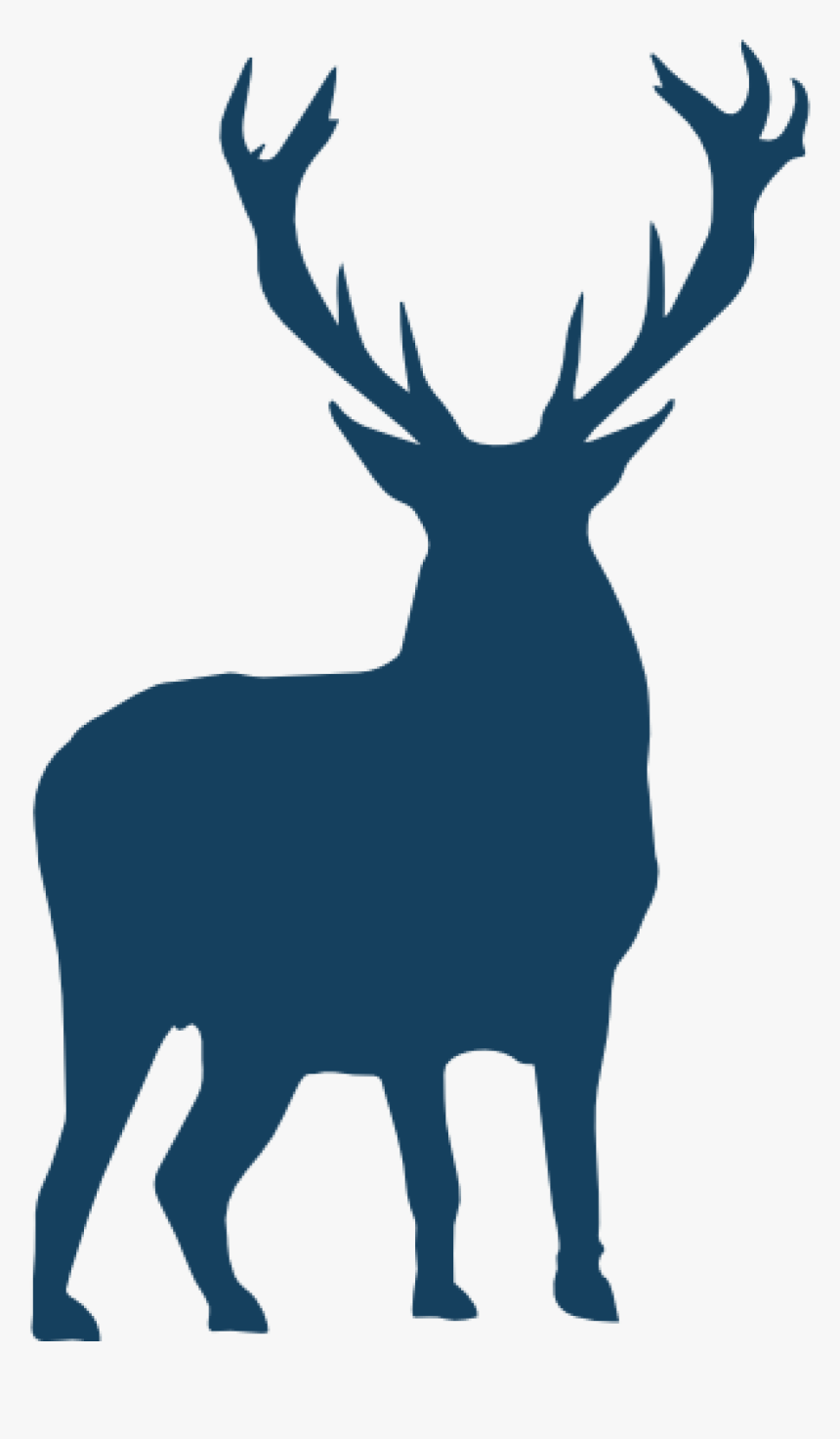 Red Deer Silhouette Clip Art - Deer Silhouette Free Png, Transparent Png, Free Download