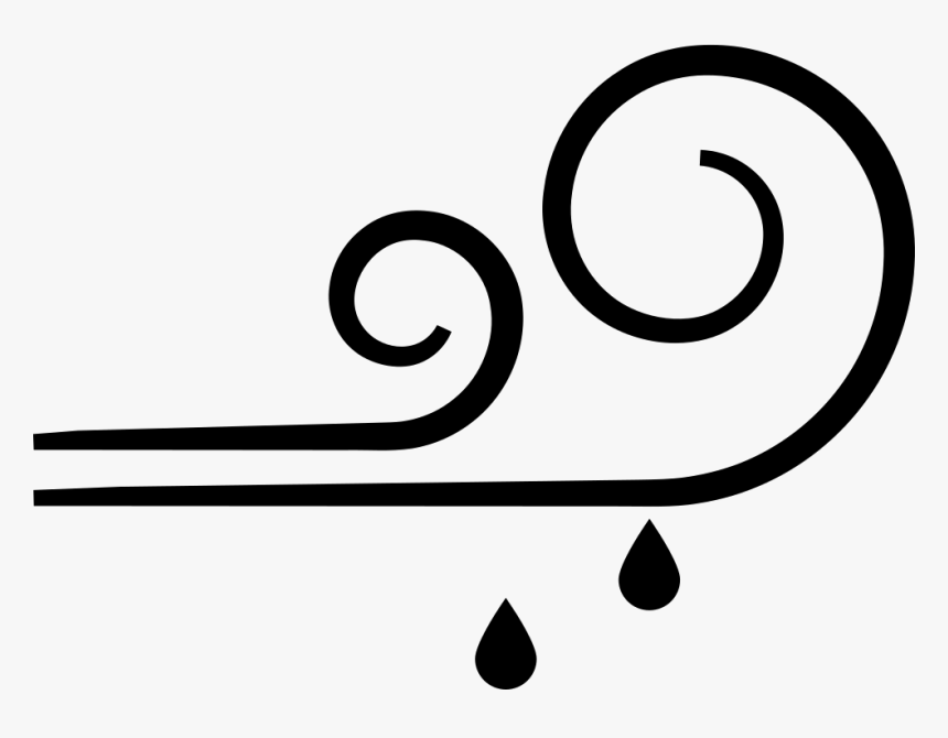 Transparent Rain Png Transparent - Rain And Wind Icon, Png Download, Free Download