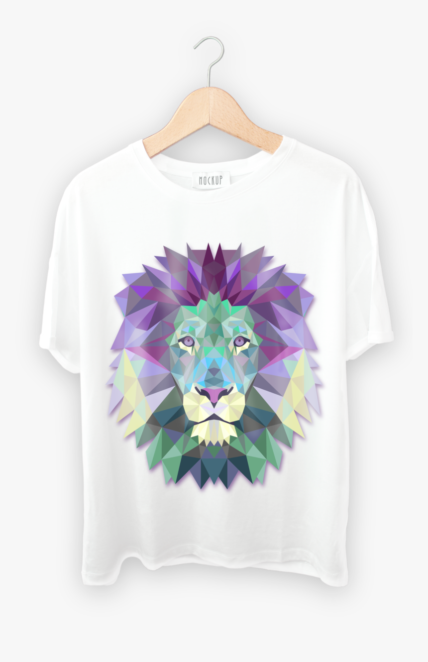 T Shirt Front Loin - Lion Abstract Png Hd, Transparent Png, Free Download