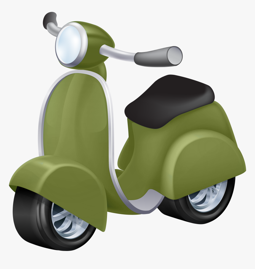 Green Vespa Png Clip Art, Transparent Png, Free Download