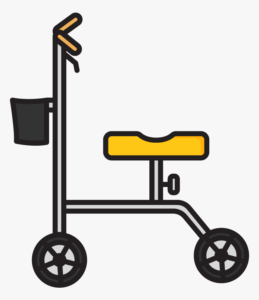 Null - Knee Scooter Cartoon, HD Png Download, Free Download