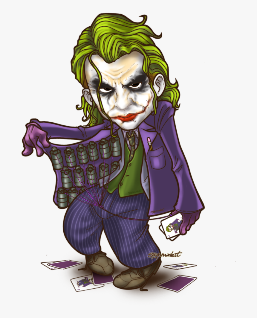 Joker Clipart Superhero Villain - Joker Chibi, HD Png Download - kindpng