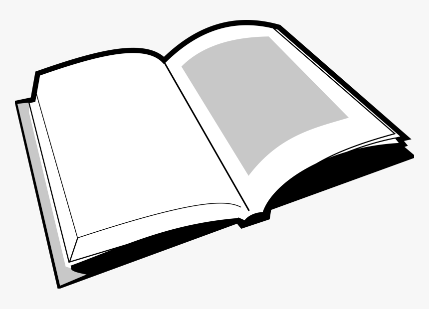 Transparent Open Book Clip Art Png Book Cartoon Black And White