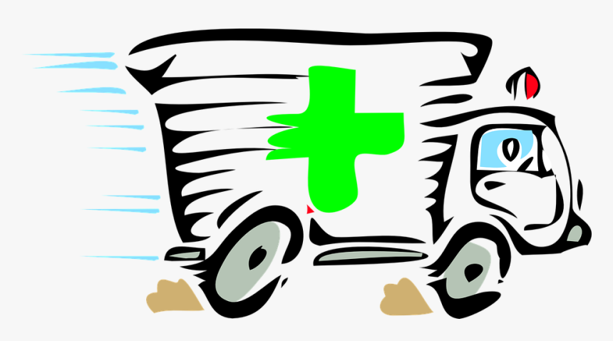 Emergency Ambulance, Sirene, Fast, First Aid, Van, - Ambulance Clip Art, HD Png Download, Free Download